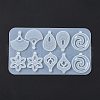 DIY Vortex & Teardrop & Flower & Fan Pendant Silicone Molds SIMO-H008-03-5