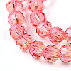 Baking Paint Transparent Glass Beads Strands X1-DGLA-A035-T4mm-A01-4