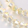 Faceted Bicone Glass Beads Strands EGLA-P017-4mm-14-2