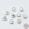 925 Sterling Silver Bead Tips Knot Covers STER-G027-25S-4