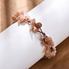 Adjustable Natural Gemstone Braided Bead Bracelets for Women BJEW-U035-02-5