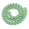 Electroplate Transparent Glass Beads Strands X-GLAA-T032-T8mm-AB17-2