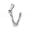 Non-Tarnish 304 Stainless Steel Pendants STAS-F235-01P-V-1