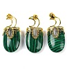 Synthetic Malachite Pendants G-L524-17G-02-1