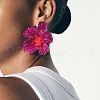 Flower Transparent Acrylic Stud Earrings FS-WGF3DA5-06-2