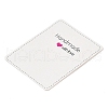 Rectangle Word Print Paper Earring Necklace Display Card CDIS-M007-02G-3