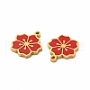 Ion Plating(IP) 304 Stainless Steel Enamel Charms STAS-F291-06G-02-2