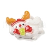 Christmas Rabbit Theme Opaque Resin Decoden Cabochons RESI-S397-01B-1