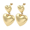 Brass Stud Earrings EJEW-R162-12A-G-1