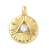 Brass Micro Pave Cubic Zirconia Pendants KK-Q772-06G-1