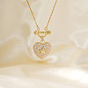 Fashionable Brass Full Crystal Rhinestone Heart Star Pendant Necklaces PD1467-5