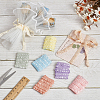  8Pcs 8 Colors 1M Polyester Ruffled Elastic Lace Trim OCOR-NB0001-93A-5