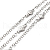 304 Stainless Steel Mushroom Link Chains STAS-B041-11P-1