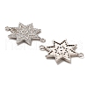 925 Sterling Silver Connector Charms STER-H110-04P-2