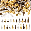 Alloy Glue-on Flat Pad Bails for Pendant Making PALLOY-TA0001-41-12