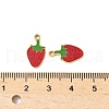 304 Stainless Steel Enamel Pendants STAS-R168-02F-G-3