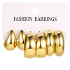 3Pairs Alloy Stud Earrings WG5D203-04-2