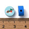 Christmas Theme Handmade Polymer Clay Beads CLAY-M005-03-3