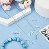 Beebeecraft 6Pcs Sterling Silver Tube Beads STER-BBC0007-47B-4