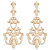 Rubber Wood Carved Onlay Applique AJEW-WH0248-466-1