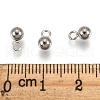 Tarnish Resistant 201 Stainless Steel 3D Ball Round Charms Pendants STAS-Q171-05-3