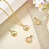 Unicraftale 4Pcs 2 Styles Ion Plating(IP) 304 Stainless Steel Pendants STAS-UN0061-11-2