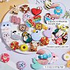 10Pcs 5 Styles Duck Silicone Focal Beads JX653A-6