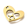 201 Stainless Steel Pendants STAS-A116-01G-02-2