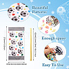 50Pcs OPP Plastic Football Printed Candy Storage Bags ABAG-TAC0014-05-3