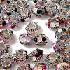 Sparkling Acrylic Rhinestone Round Beads OACR-NH0002-01A-01-2