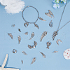 DICOSMETIC 110Pcs 22 Styles Tibetan Style Alloy Pendants FIND-DC0005-79-5