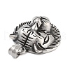Retro 304 Stainless Steel Pendants STAS-I205-36AS-A-2