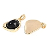 Black Glass Pendants KK-U043-52G-04-2