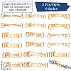   14pcs 7 style Constellations Theme 201 Stainless Steel Shoe Lace Decorations AJEW-PH0011-22-2