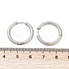 Tarnish Resistant 201 Stainless Steel Huggie Hoop Earrings Findings X-STAS-F149-33P-A-3