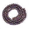 Electroplate Transparent Glass Beads Strands GLAA-T032-T4mm-AB19-2