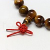 Buddhist Jewelry Mala Beads Bracelets Natural Tiger Eye Stretch Bracelets BJEW-M007-8mm-01B-3