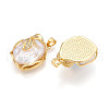 Natural Baroque Pearl Keshi Pearl Pendants PEAR-N020-07L-2