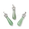 Natural Green Aventurine Pendants G-G976-01P-11-1