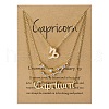 3Pcs 3 Styles Alloy Crystal Rhinestone Constellation Pendant Necklaces Sets WGEBB06-19-1