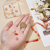 SUPERFINDINGS 2 Strands Natural Orange Botswana Agate Beads Strands G-FH0002-39-3