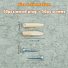 SUPERFINDINGS 1 Set Solid Wood Pocket Hole Plugs FIND-FH0009-66-2