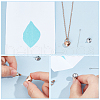 CREATCABIN Stainless Steel Urn Ashes Necklace NJEW-CN0001-03RG-5