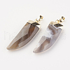 Natural Gemstone Pendants G-F527-08-3