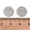 Non-Tarnish 201 Stainless Steel Hollow Flat Round Links FIND-R149-03Y-P-3