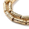 Electroplated Natural Lava Rock Beads Strands G-H303-A08-LG-3