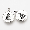 Tibetan Style Alloy Pendants TIBEP-Q078-28AS-NR-2