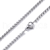 304 Stainless Steel Pendant Necklaces NJEW-C042-09P-4