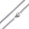 Non-Tarnish 304 Stainless Steel Pendant Necklaces NJEW-C042-09P-4