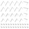 Unicraftale 60Pcs 2 Size 304 Stainless Steel Stud Earring Finding STAS-UN0054-97-1